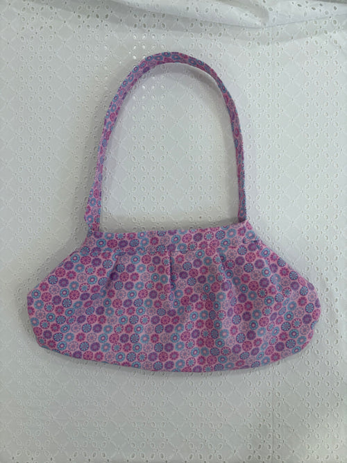 *•Purple flower button bag •*