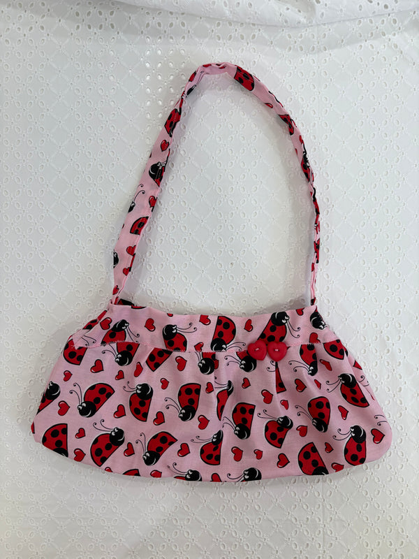 *• Ladybug hearts button bag •*