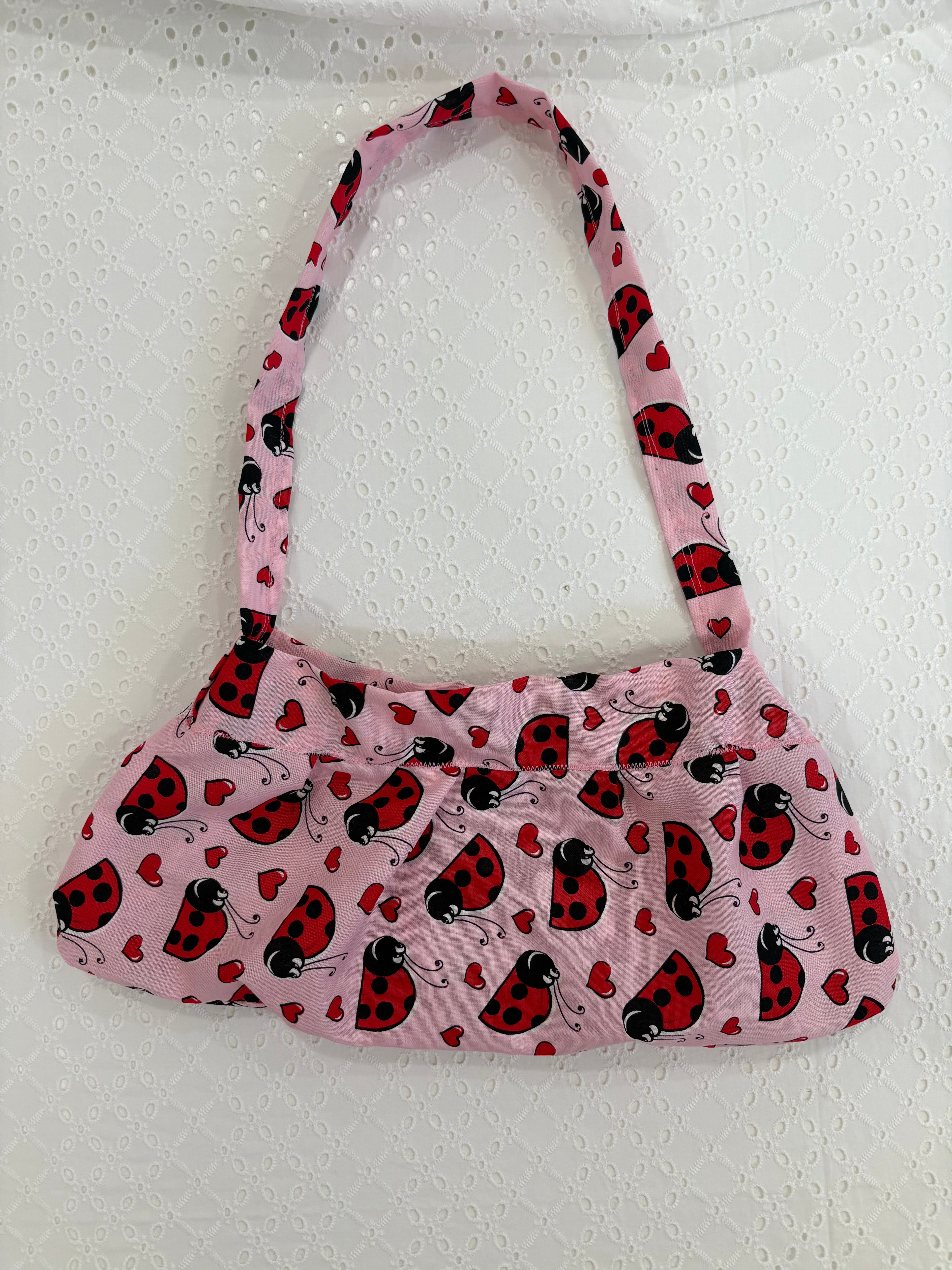 *• Ladybug hearts button bag •*