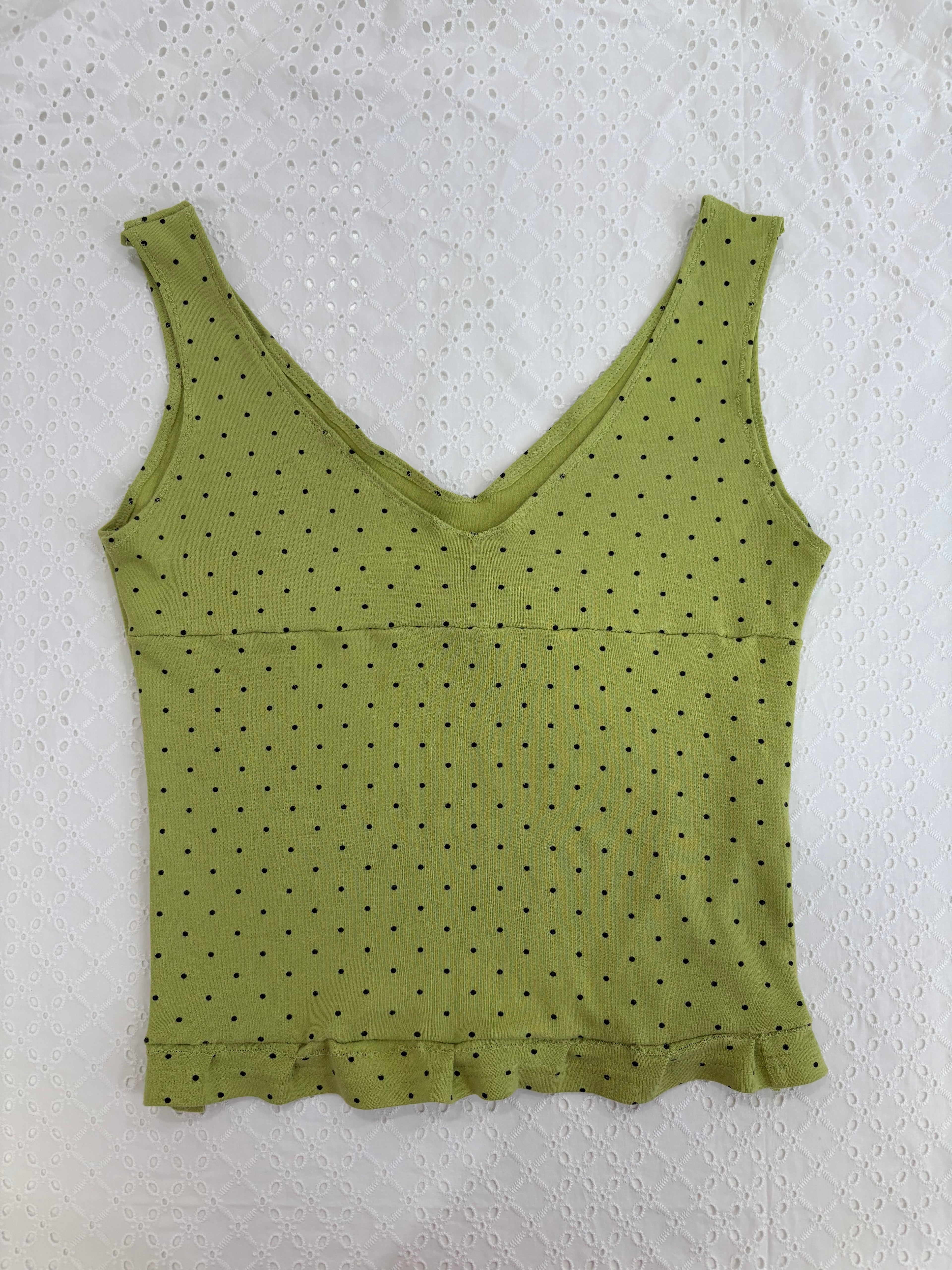 *•Green Polkadot Top •*