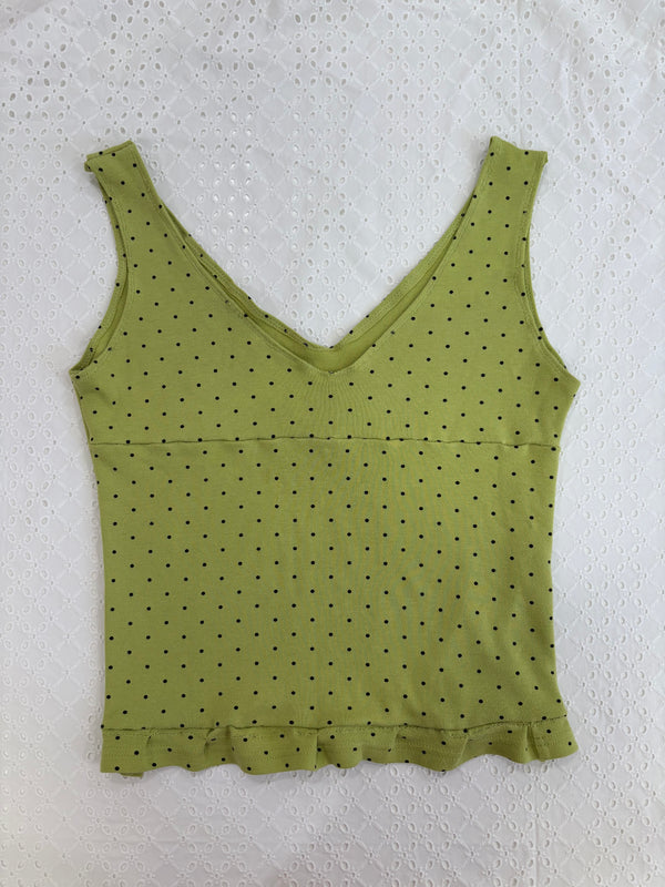 *•Green Polkadot Top •*