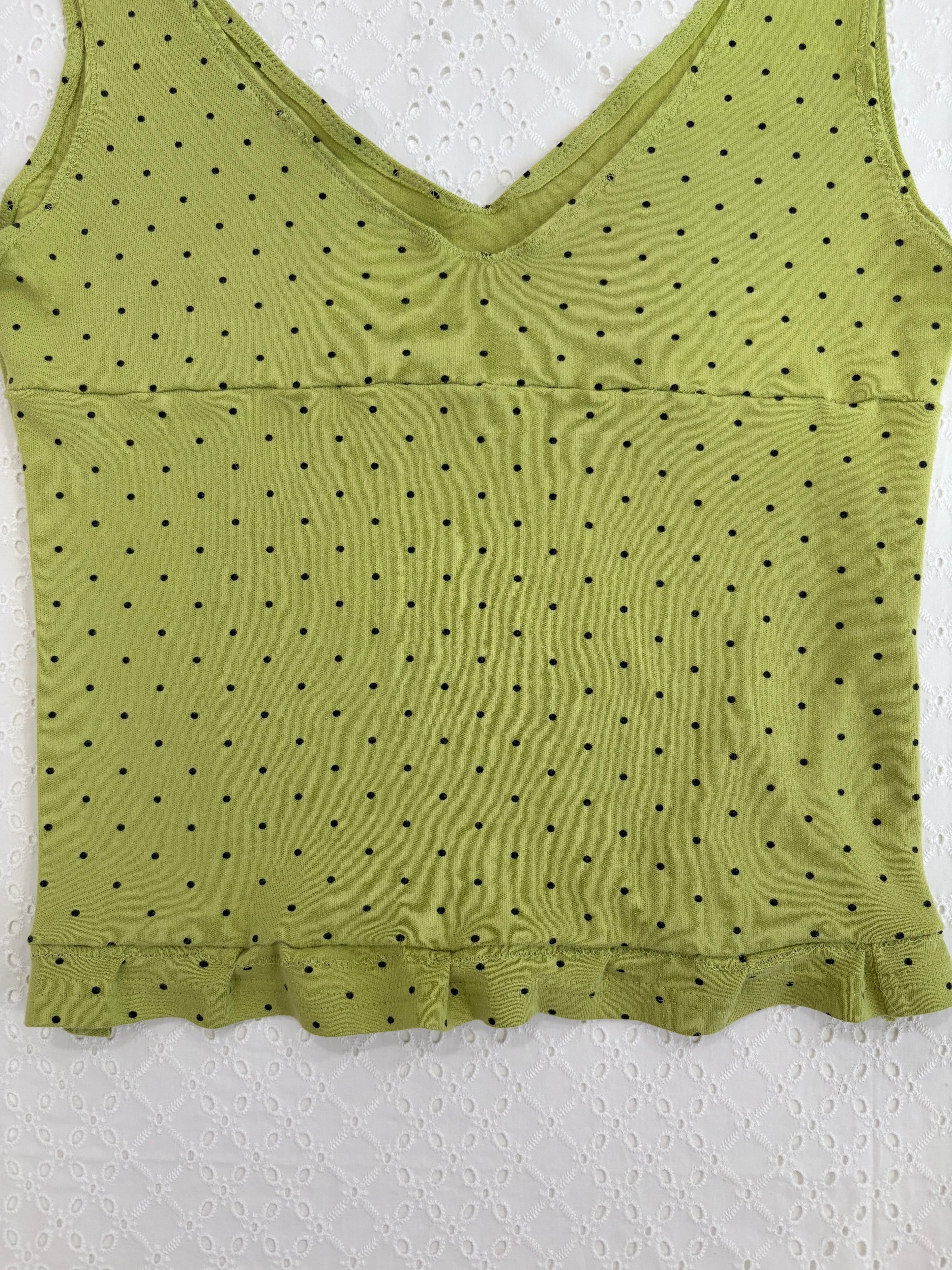 *•Green Polkadot Top •*