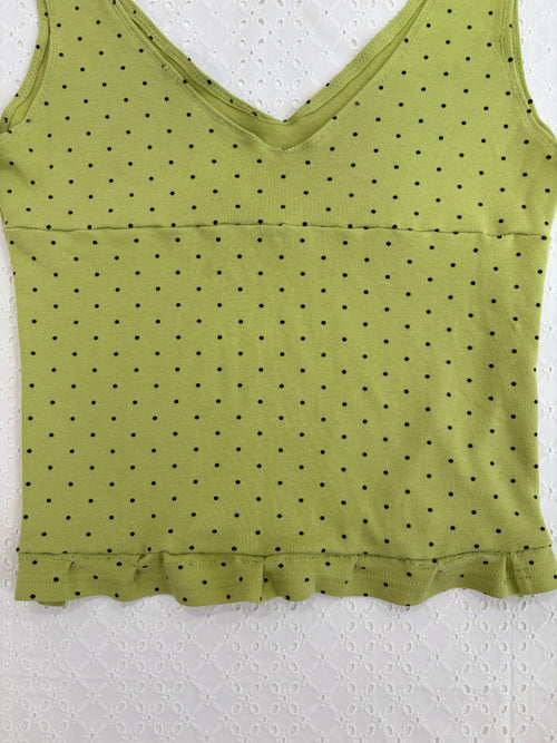 *•Green Polkadot Top •*