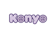 Konyo Bubble Letter Logo with Button O's